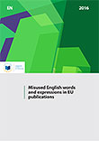 Misused English words and expressions in EU publications